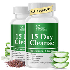 DR VITAMIN SOLUTIONS 15-day gut cleanse bottle supports digestion and toxin flush.