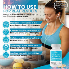 DR VITAMIN SOLUTIONS fat burner caffeine-anhydrous, steady energy support