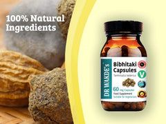 DR WAKDE'S Bibhitaki capsules daily-use convenience supports a simple wellness ritual.