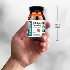 DR WAKDE'S Gokshura capsules sustainably sourced herb for responsible wellness.