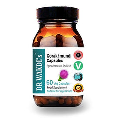 DR WAKDE'S Gorakhmundi capsules bottle front for daily natural wellness.