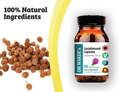 DR WAKDE'S Gorakhmundi capsules blended into juice or smoothie routine.
