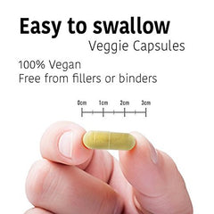 Vegan capsules from DR WAKDE'S Lodhra line in sunlight