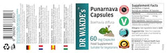 DR WAKDE'S Punarnava capsules ethical-sourcing note signals sustainable, vegan-friendly wellness.