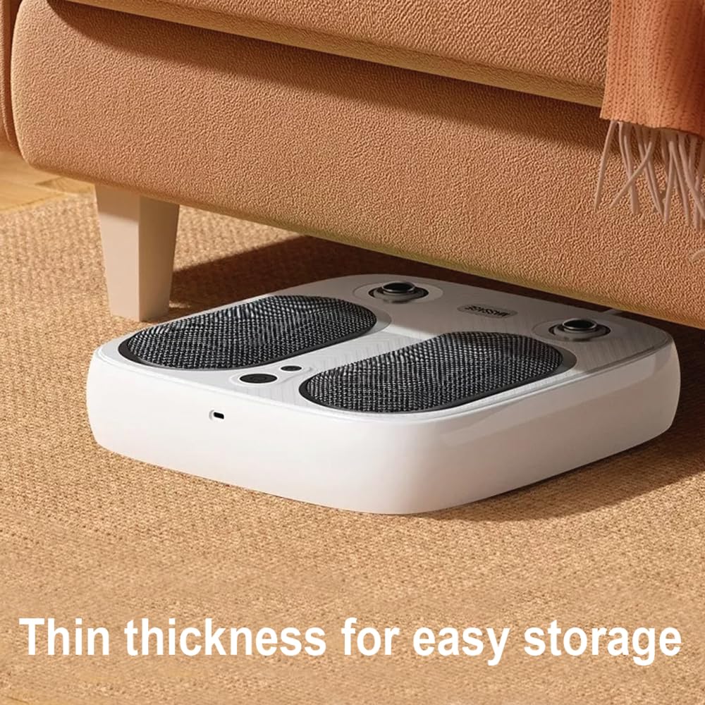 DR. WELL toe-touch control enables hands-free power and setting changes.