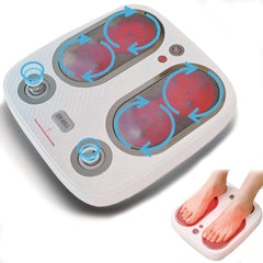 DR. WELL wireless foot massager setup showing compact home-use design for easy relief.