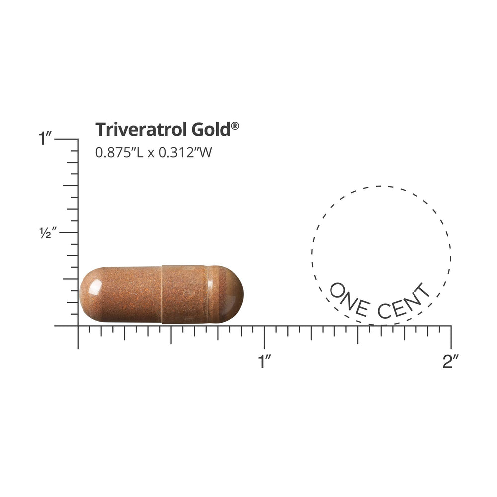 Capsules closeup of Dr. Whitaker's Triveratrol Gold for daily antioxidant routine