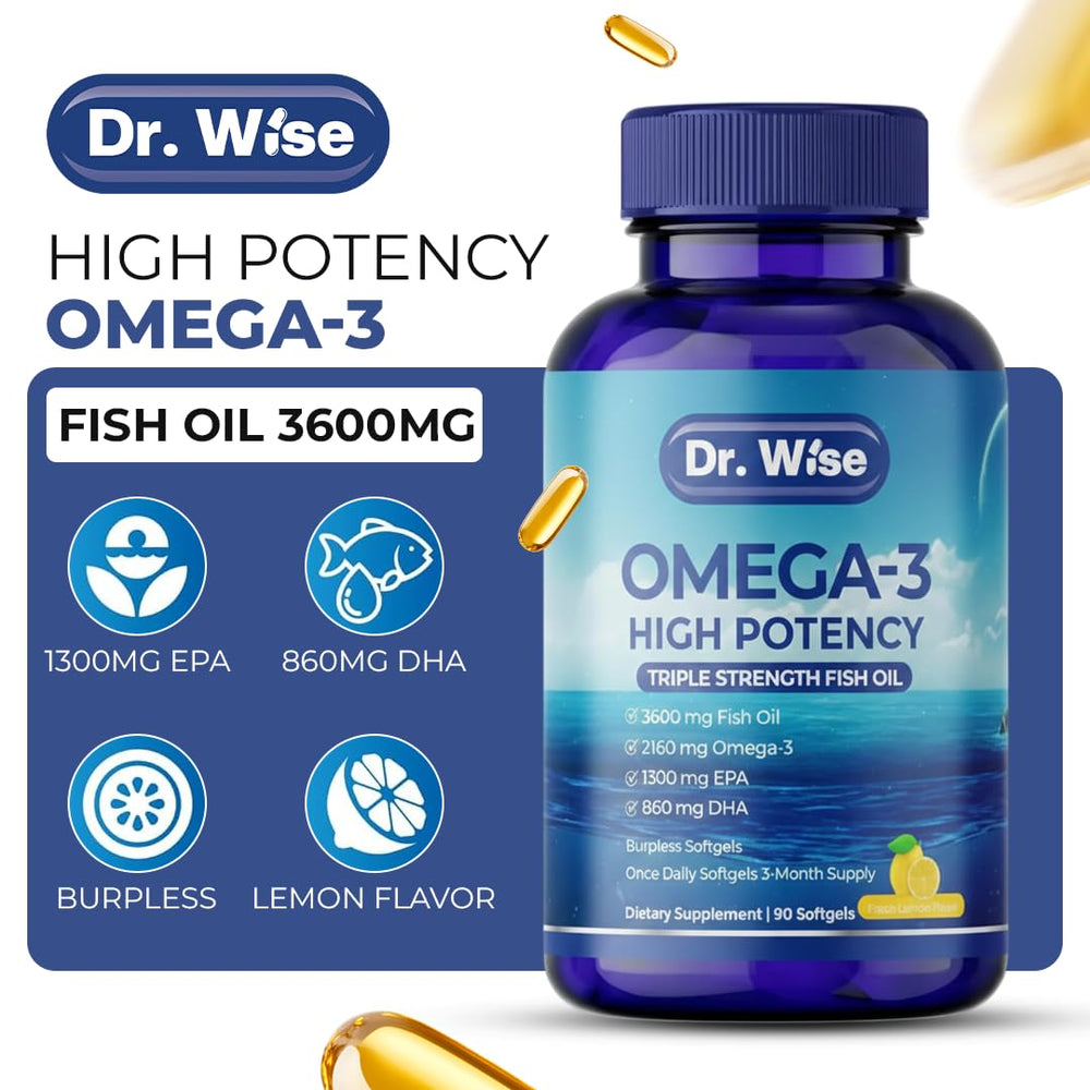Dr. Wise heart-health graphic indicating triglyceride support and circulation.