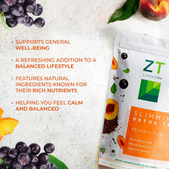 Ashwagandha and rooibos blend in Dr. ZT Slimming Tea for calm focus
