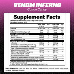 Venom Inferno pre-workout scoop displayed ready for use.
