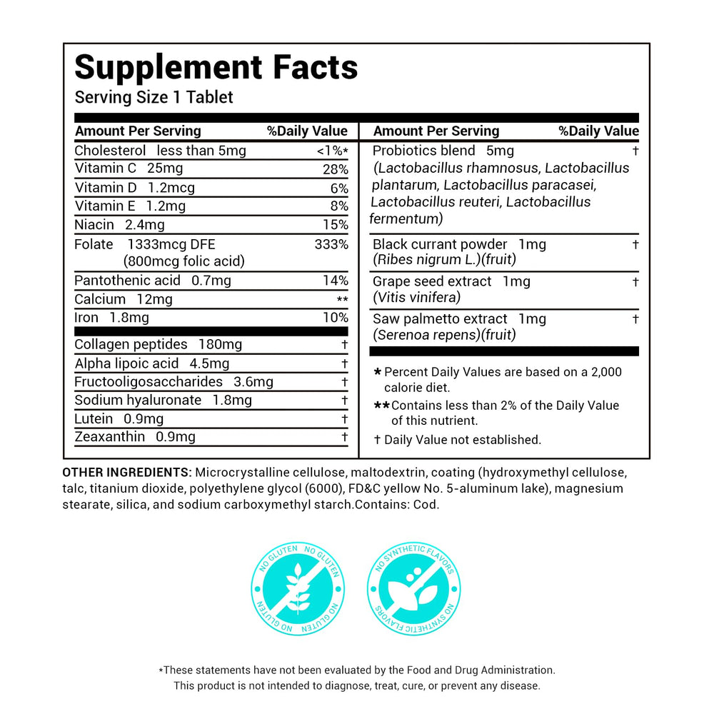 DrBioCare Collagen Peptides ingredients highlight, showcases beauty ingredients for skin support.