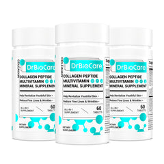 DrBioCare Collagen Peptides for Women bottle, convenient daily beauty support