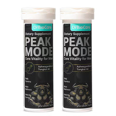DrBioCare Peak Mode Core Vitality bottle with Berry flavor for daily energy and focus.