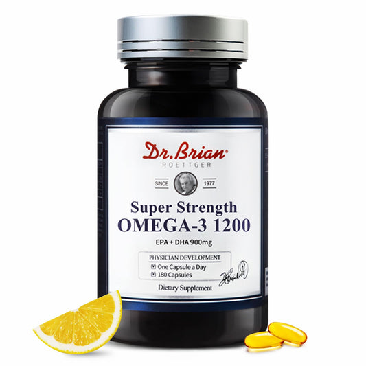 Dr.Brian Omega 3 odorless bottle showing easy daily supplementation for heart and brain support