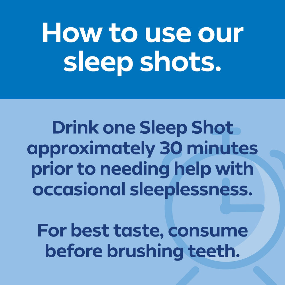 Dream Water Nighttime Nectar shot in hand convenient sleep aid for busy nights.