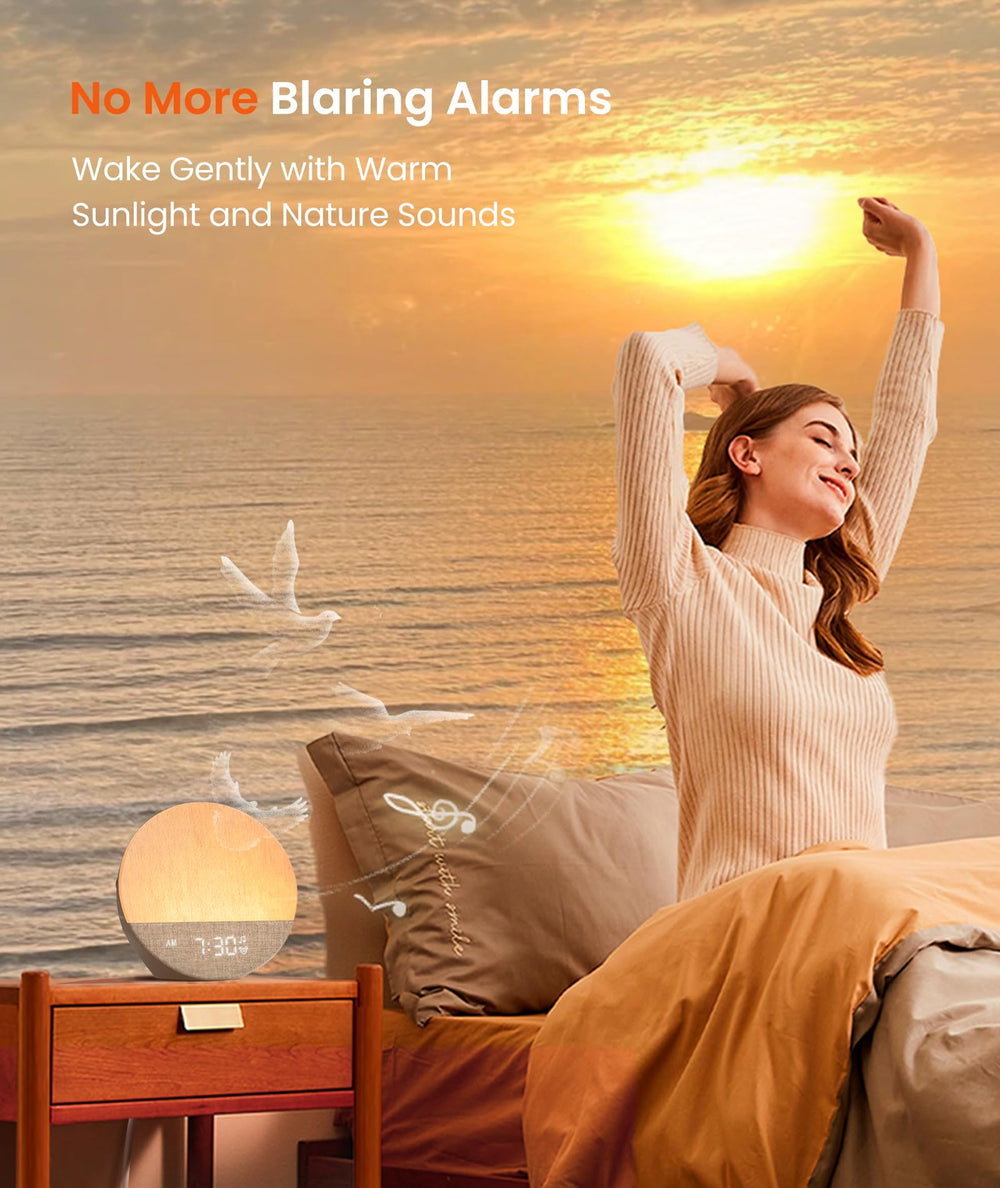 Dreamegg Sunrise 1 customizable sleep routine for smoother wake and wind-down.