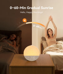 Dreamegg Sunrise 1 Pro cotton-linen fabric adds soft, natural warmth to bedrooms.