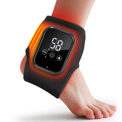DREAMSOME cordless ankle heating pad shown for portable warmth during daily routines