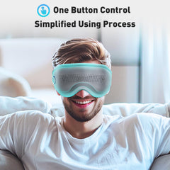 DREAMSOME Eye Massager wide-angle 160-degree design fits face comfortably