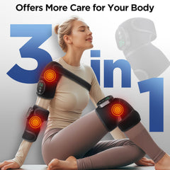 DREAMSOME rechargeable battery powered knee wrap for wireless warmth.