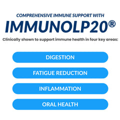 DRINK HRW Harmony+ ImmunoLP20 postbiotic label emphasizes immune support under stress.
