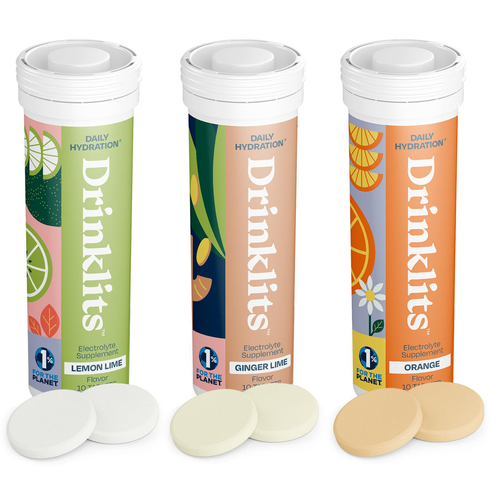 Drinklits Ginger-Lime tube ready for on-the-go hydration with vitamin boost.