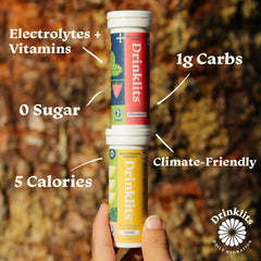 Drinklits Lemon Daily Immune tube front showcasing sugar-free formula for mindful daily routines