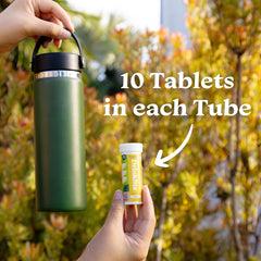 Drinklits Lemon Immune Tablets on-the-go packaging for portable wellness.