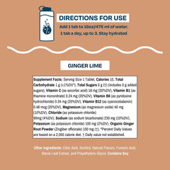 Made in the USA label on Drinklits Ginger Lime tub