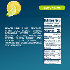 DripDrop Lemon Lime serving cup ready-to-drink hydration option.