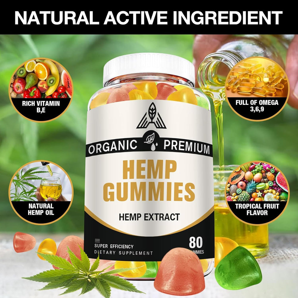DriRaych hemp gummies close-up shows fruit glaze and tasty support for daily calm.