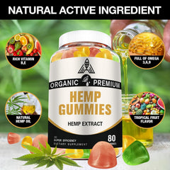 DriRaych hemp gummies close-up shows fruit glaze and tasty support for daily calm.