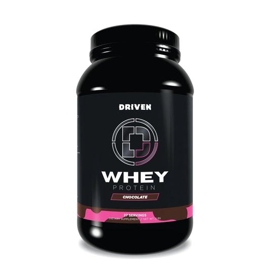 Driven WHEY grass-fed whey powder tub for clean protein and recovery.