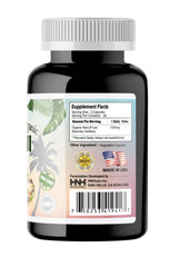 Dr.K&C HNHusa Noni capsules closeup, high-potency vegan capsules for easy daily intake.