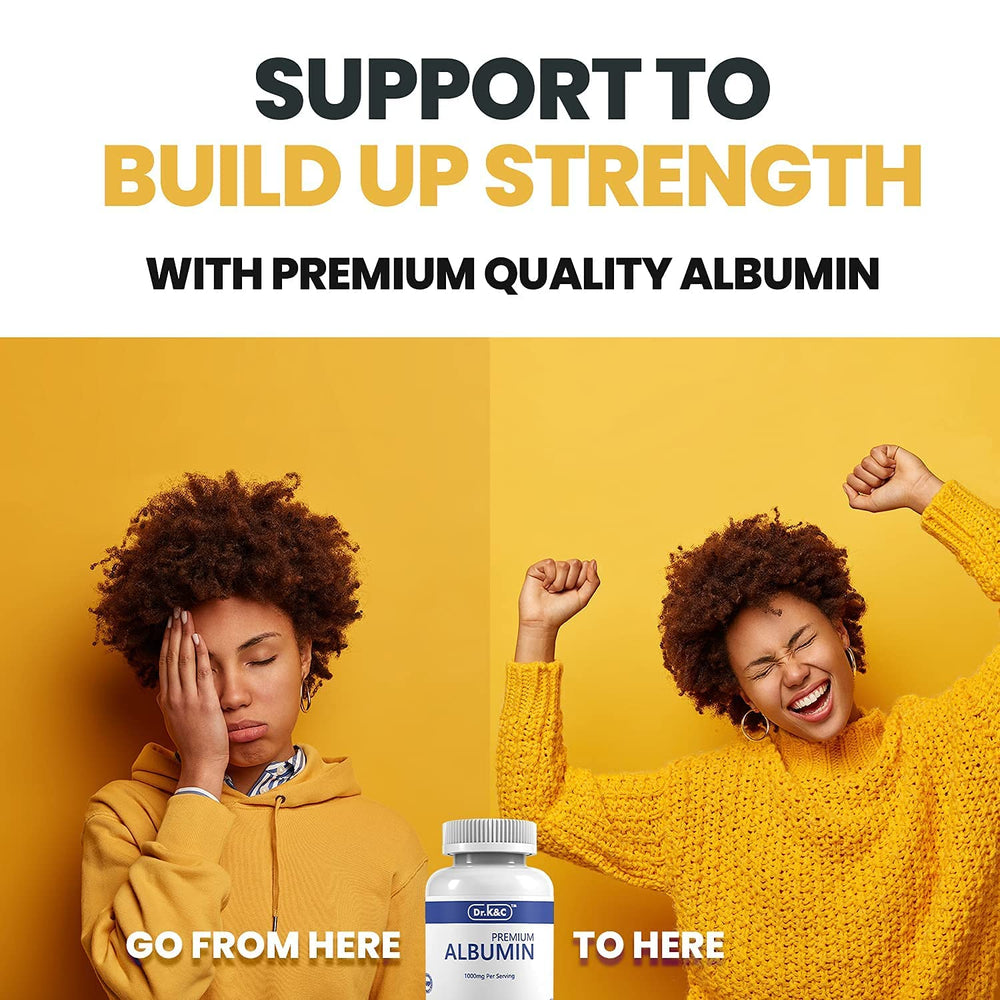 Dr.K&C Premium Albumin tablets easy-swallow design supports consistent daily use.