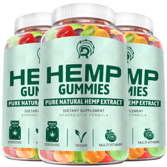 Drloton hemp gummies bottle-front for convenient daily calm and focus