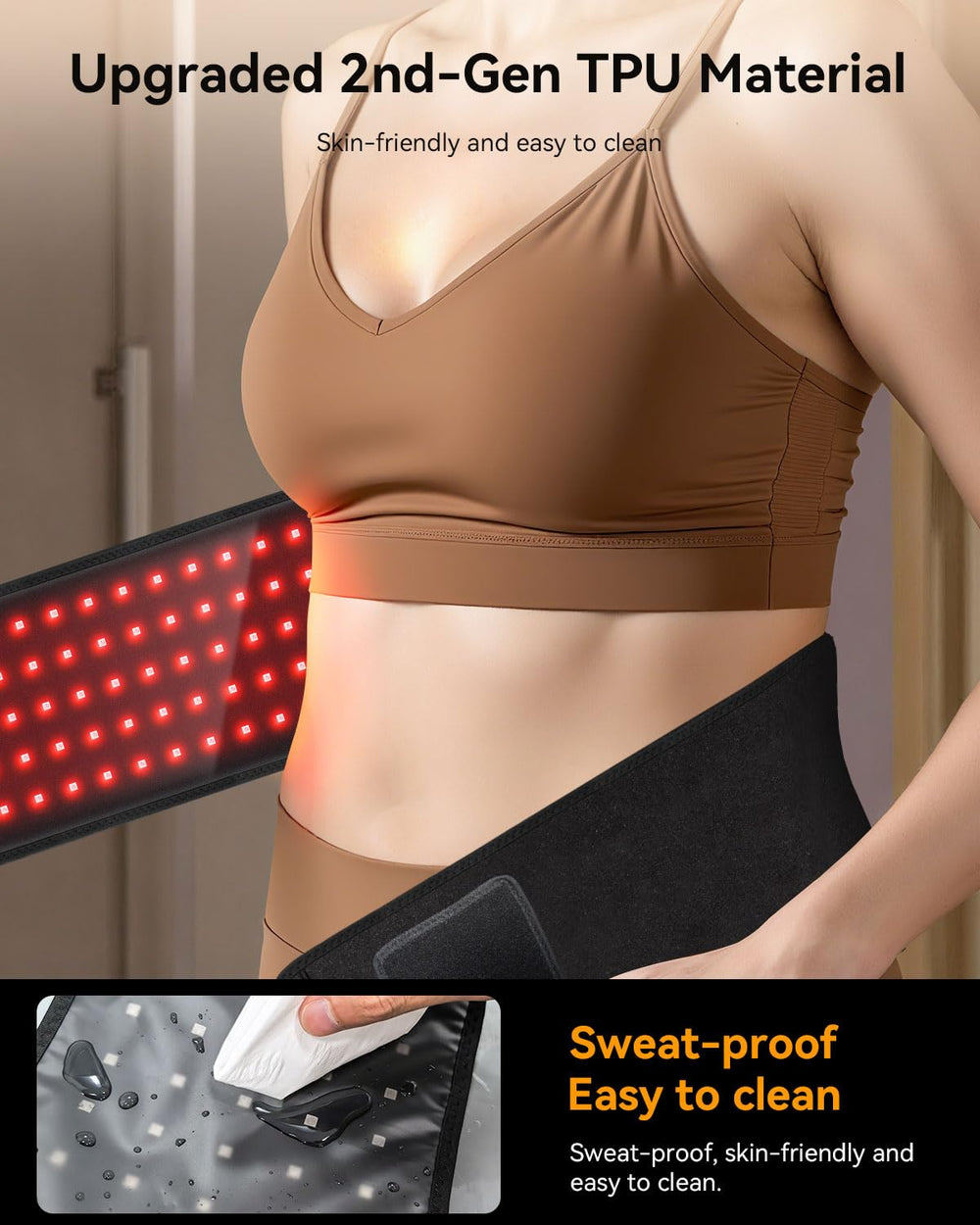 DRMATE belt with five power levels and a 30-minute timer