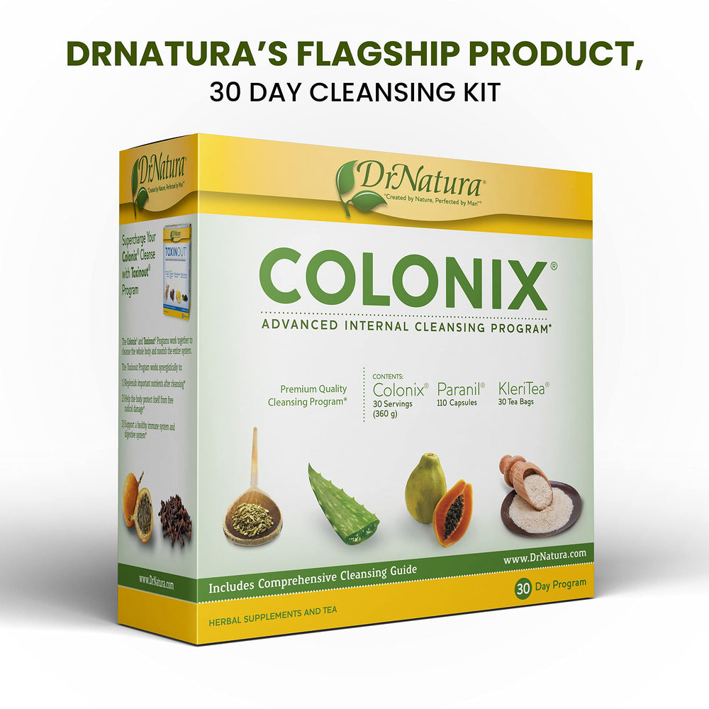 DrNatura Colonix herbal capsules pack shown for daily wellness support
