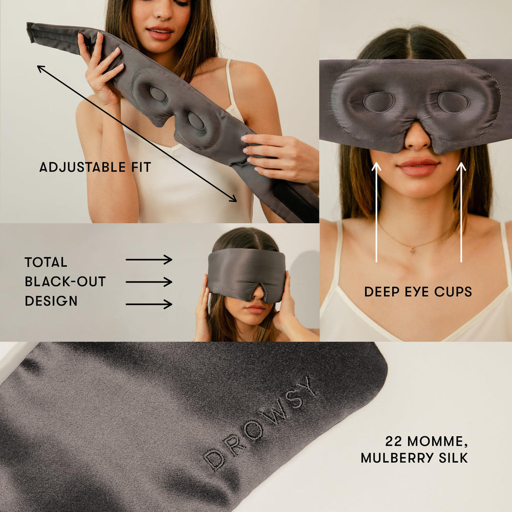 Drowsy adjustable head strap for a secure, personalized fit.