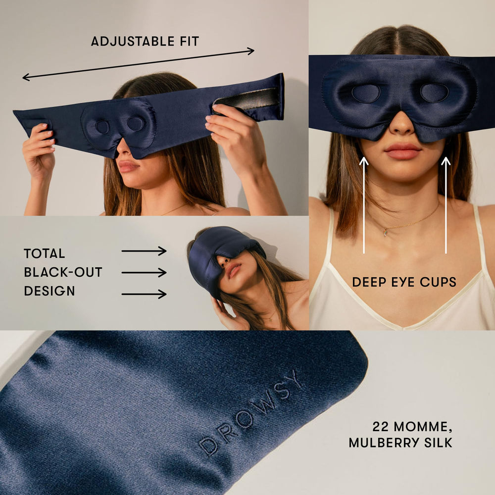 Drowsy adjustable head strap provides secure, customized fit.