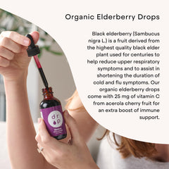 DRP elderberry drops with grape flavor for kid-friendly use
