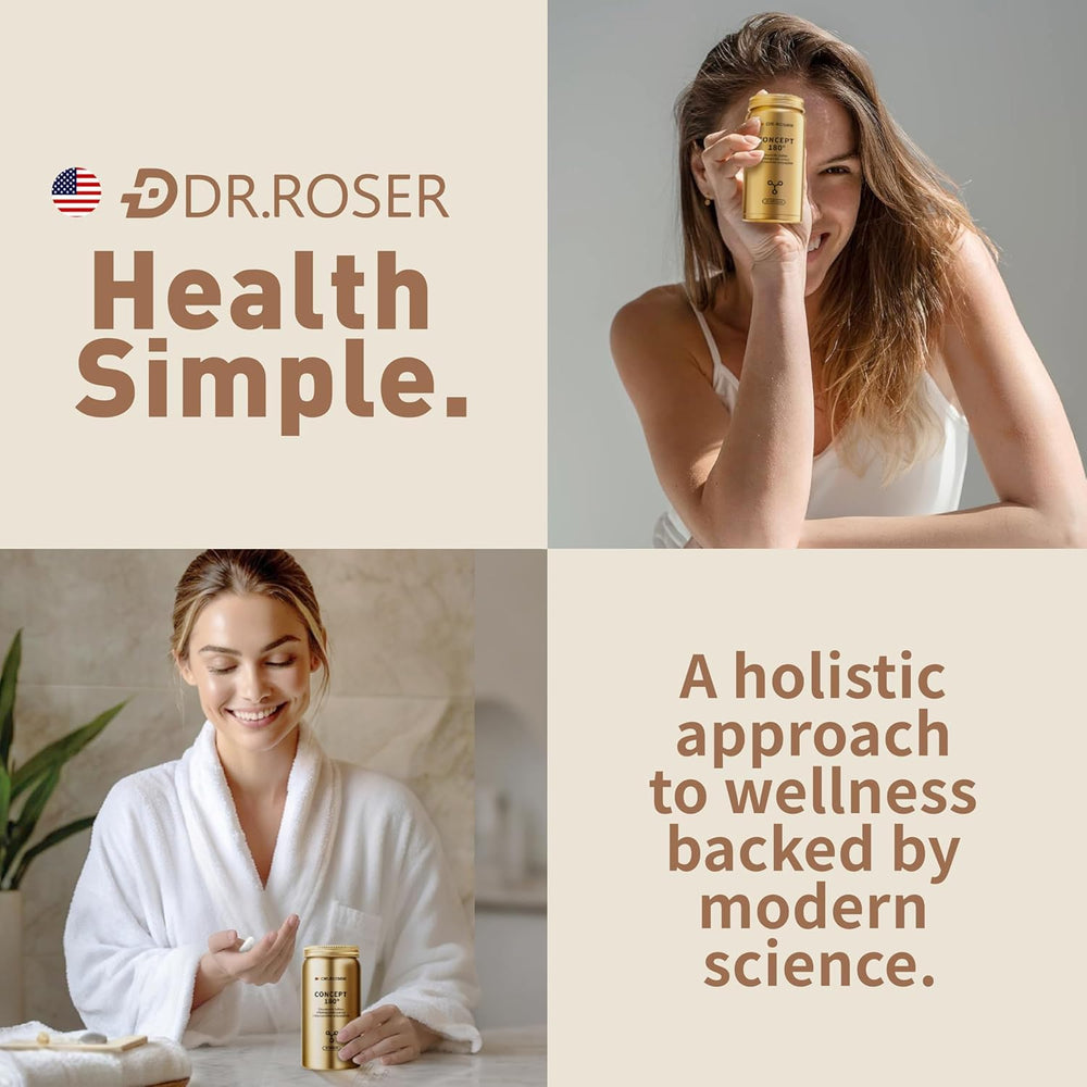 DR.ROSER nighttime routine image aligned with the body's repair phase.