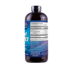 Drs Advantage Liquid CoQ10 bottle back with usage directions for informed dosing.