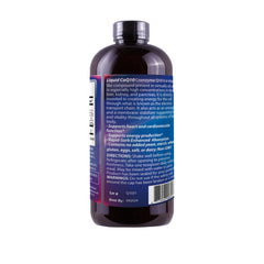 Drs Advantage Liquid CoQ10 packaging closeup highlights quality and clarity.