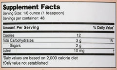 Dr's Advantage Liquid Lutein back label shows supplement details.