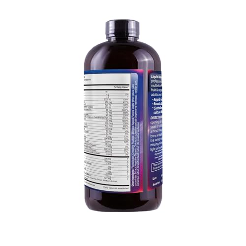 Drs Advantage Liquid Mega Multivitamins pour action shows smooth dosing.