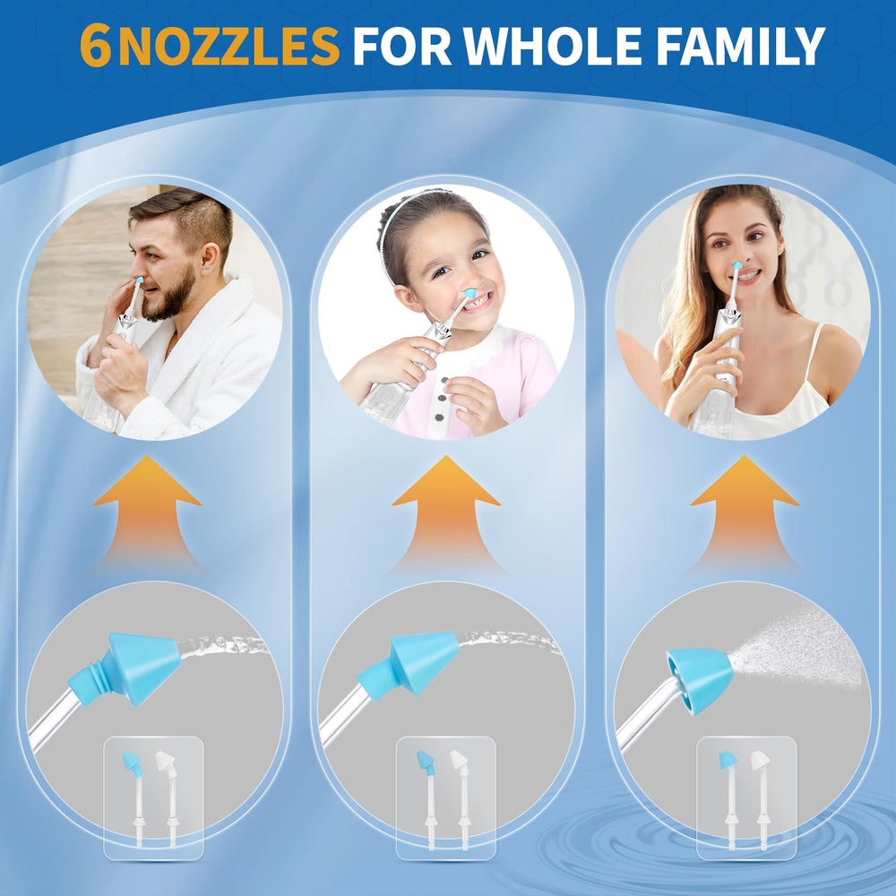 DR.SHARK six nozzles suitable for all family members and shared use.