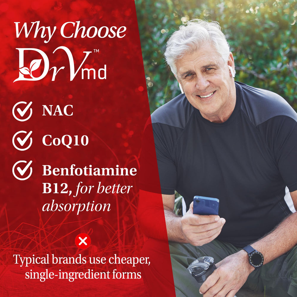 DrVmd Vascular Control pill in hand demonstrates easy daily intake