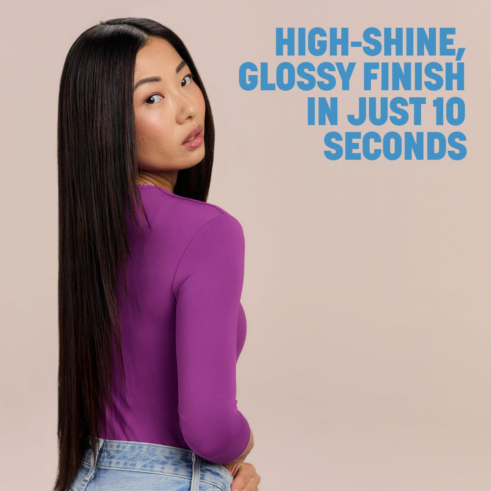 Drybar Liquid Glass is suitable for all hair types, enhancing shine