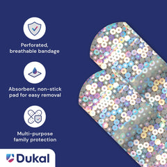 DUKAL kid-friendly designs help comfort children during first aid.